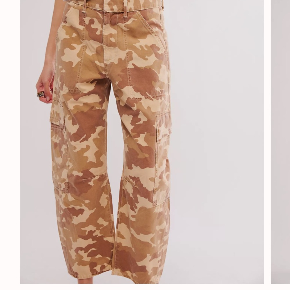 Citizens Of Humanity Marcelle Cargo Pants Sand Combo NWT